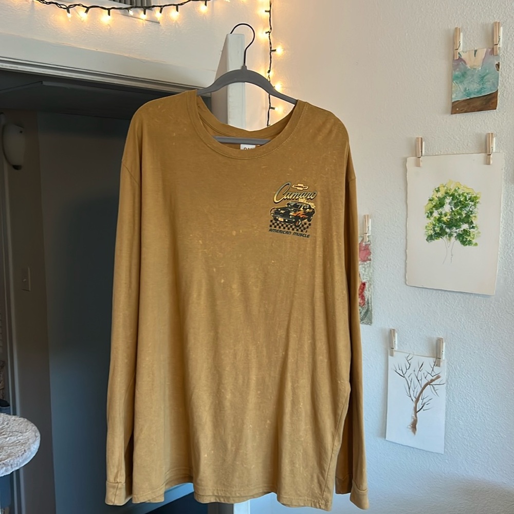 Men’s Long Sleeve GM Chevrolet Camaro Graphic Shirt